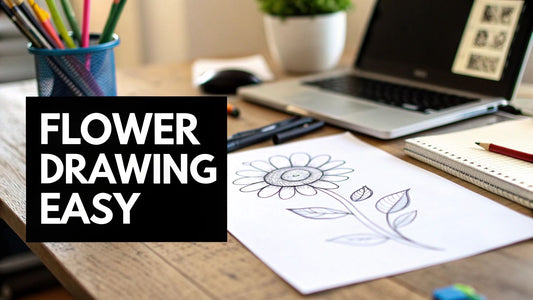 Flower Drawing Easy: A Relaxing Guide for Beginners