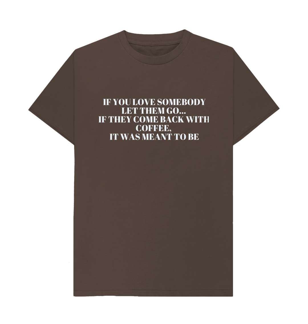 Chocolate Organic Cotton Men's T-shirt Coffee