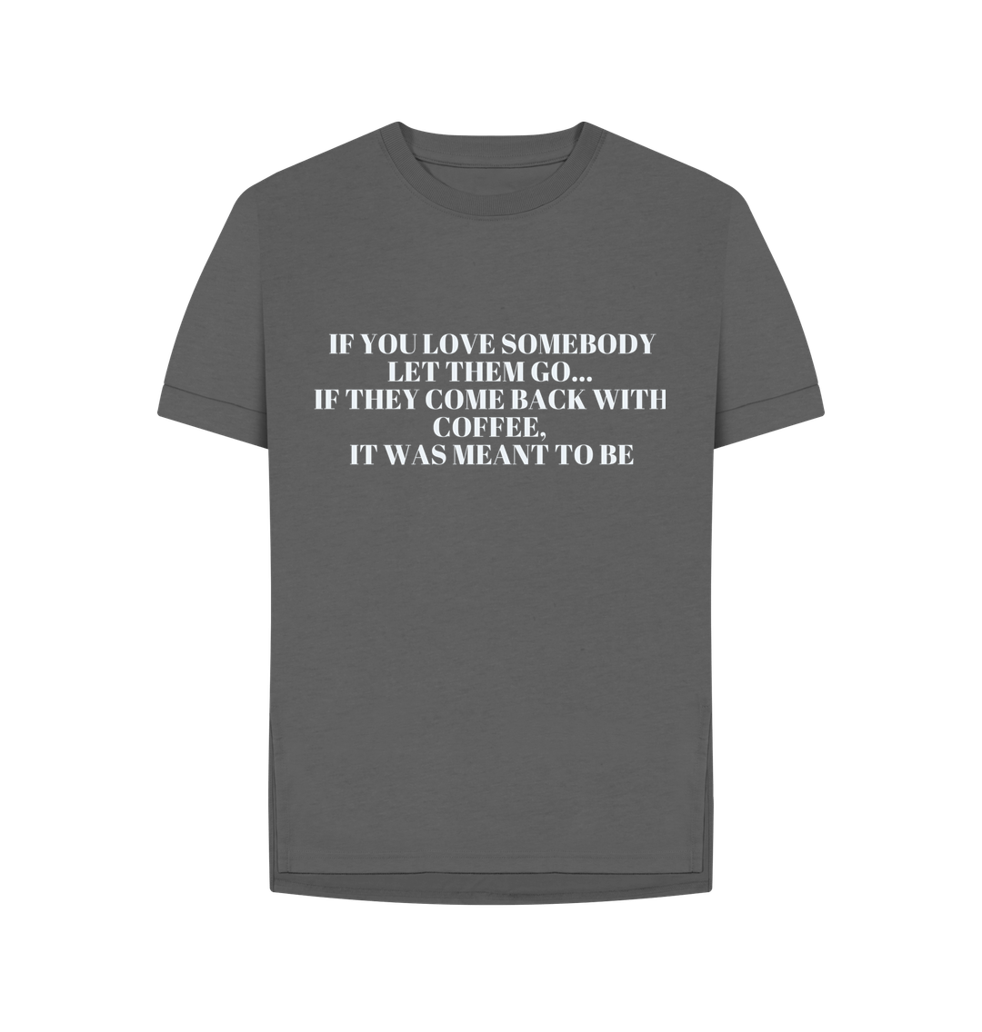 Slate Grey Organic Cotton Woman's T-Shirt Coffee