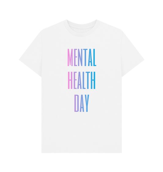 White Mental Health Day Clothing Men's Organic Cotton T-Shirt