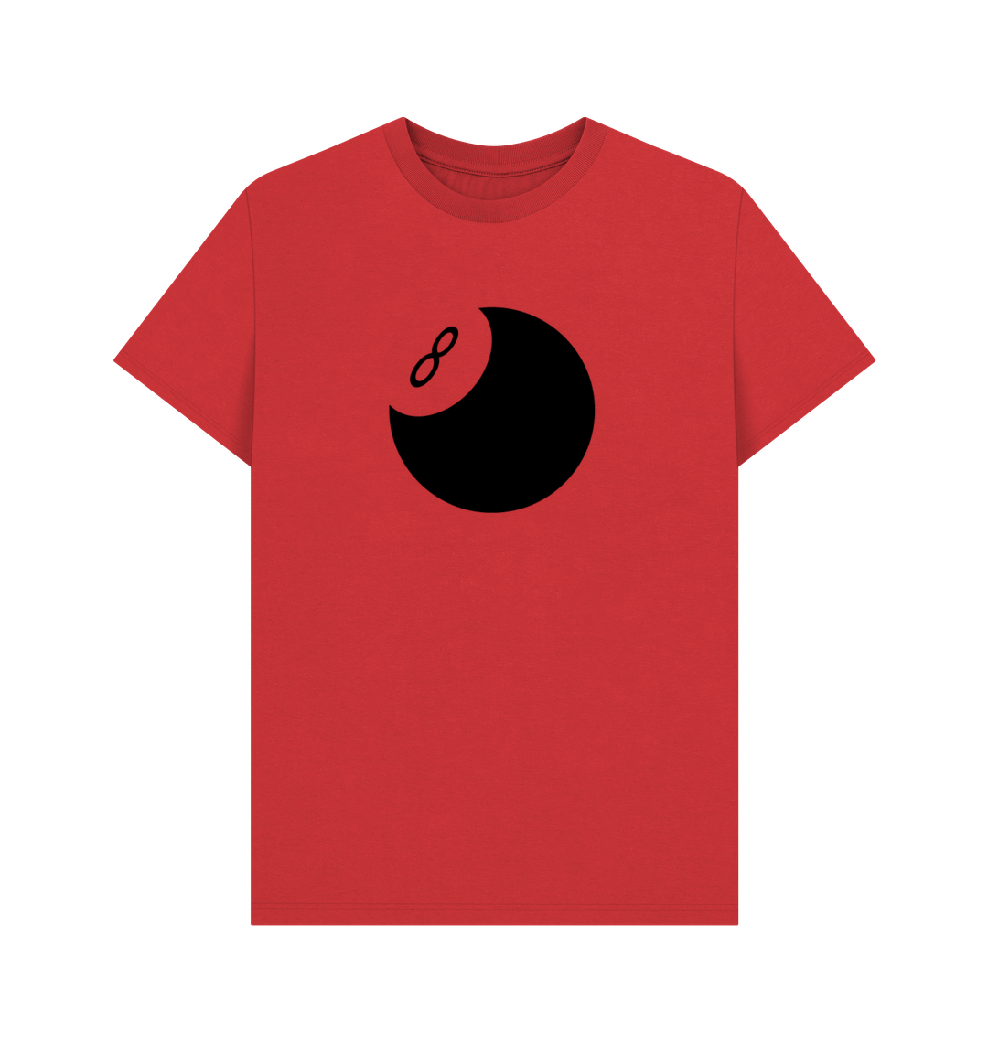Red 8 Ball Organic Cotton Men's T-Shirt