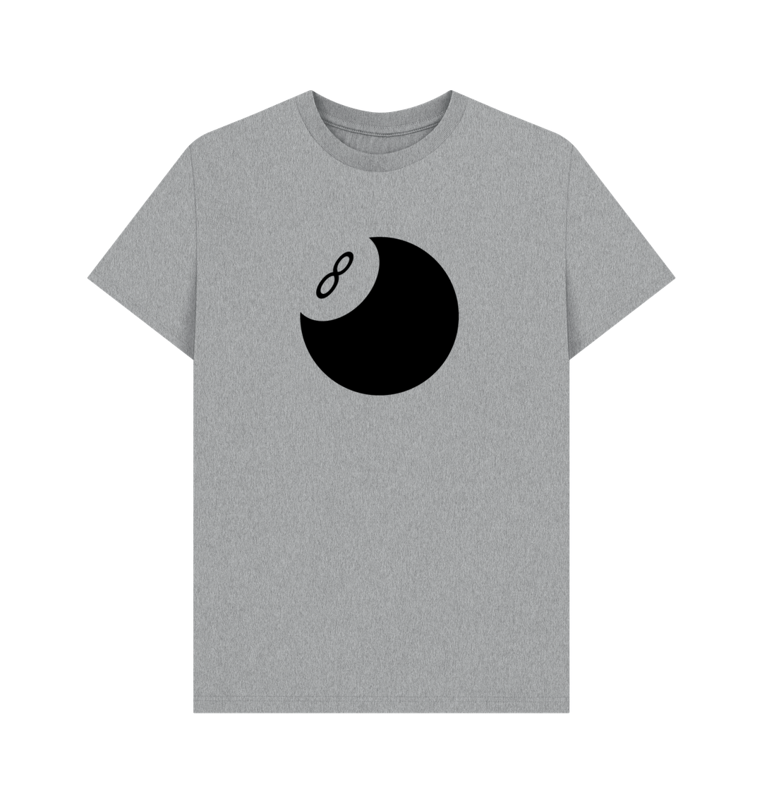 Athletic Grey 8 Ball Organic Cotton Men's T-Shirt