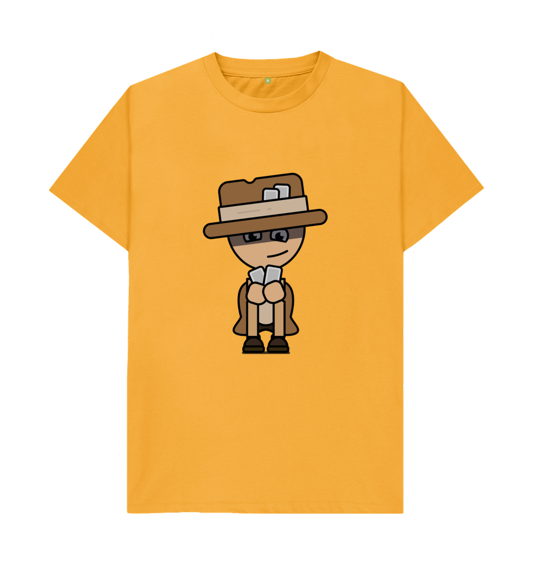 Mustard Organic Cotton Card Player Gambit Men's T-Shirt