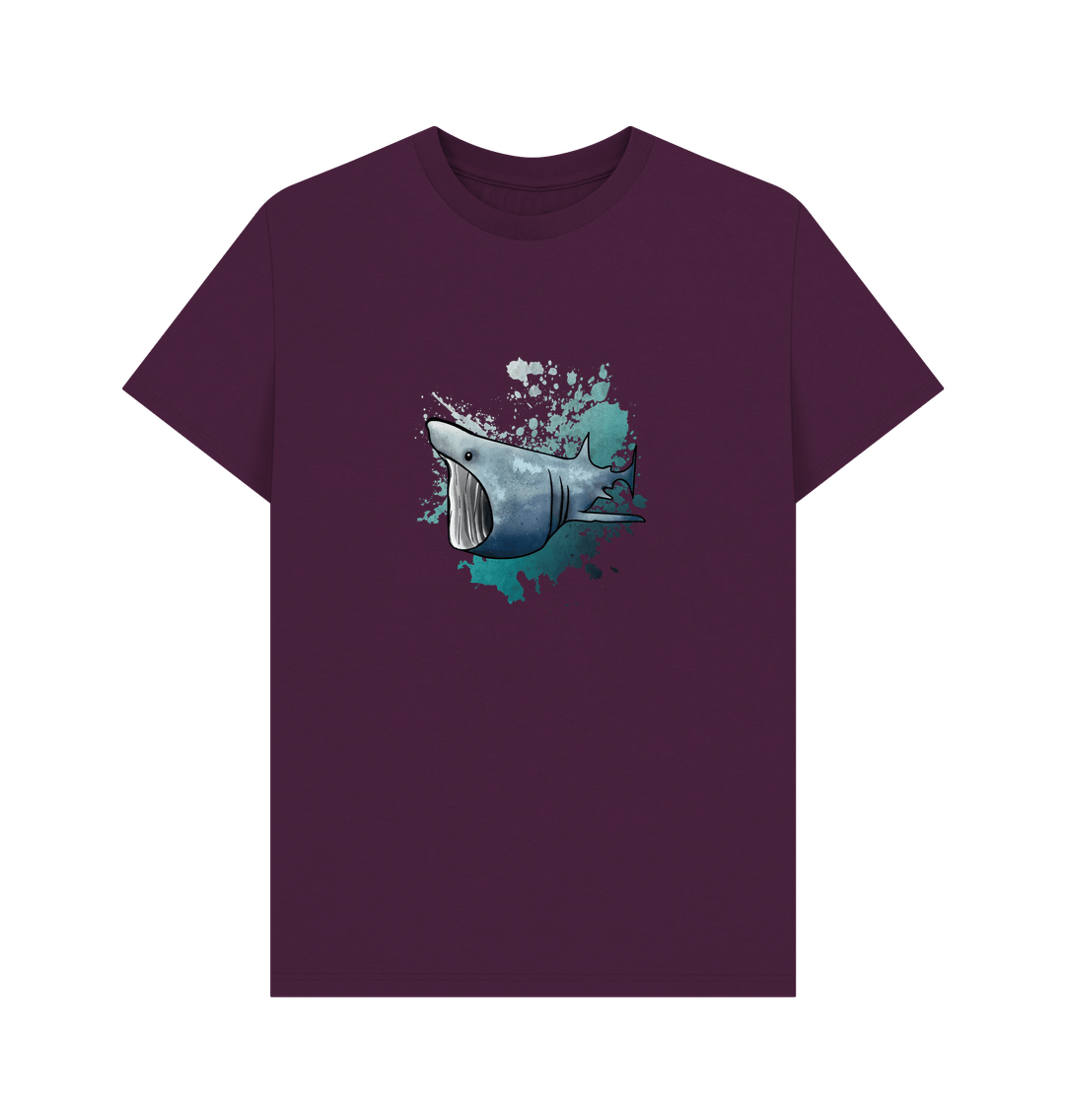 Purple Basking Shark Men's Organic Cotton T-Shirt
