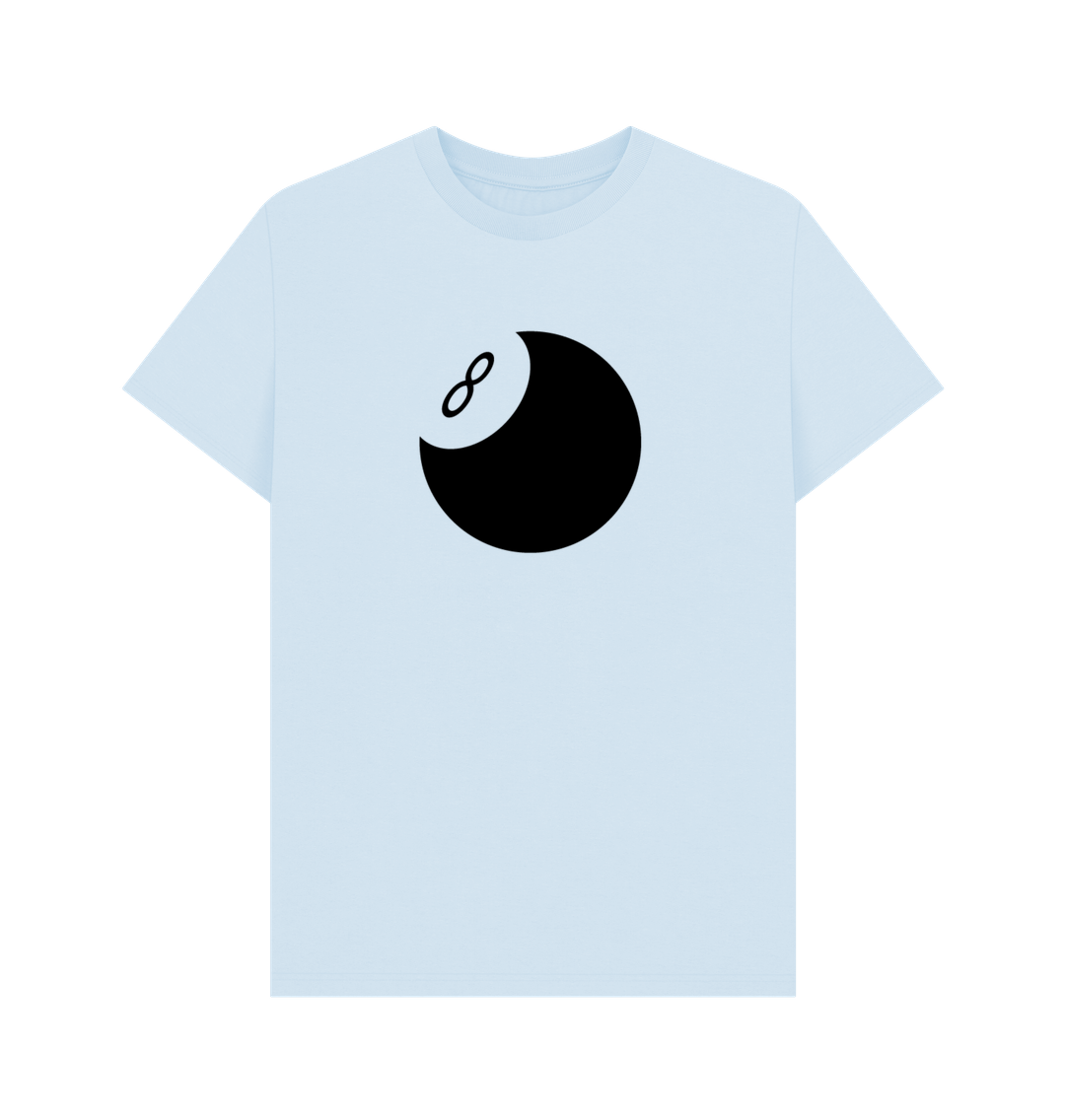 Sky Blue 8 Ball Organic Cotton Men's T-Shirt