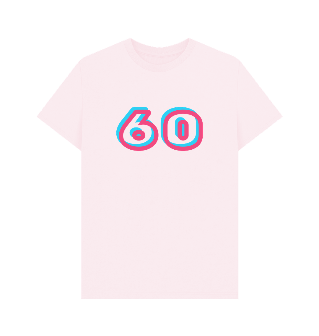 Pink Men's Organic Cotton T Shirts 60th birthday