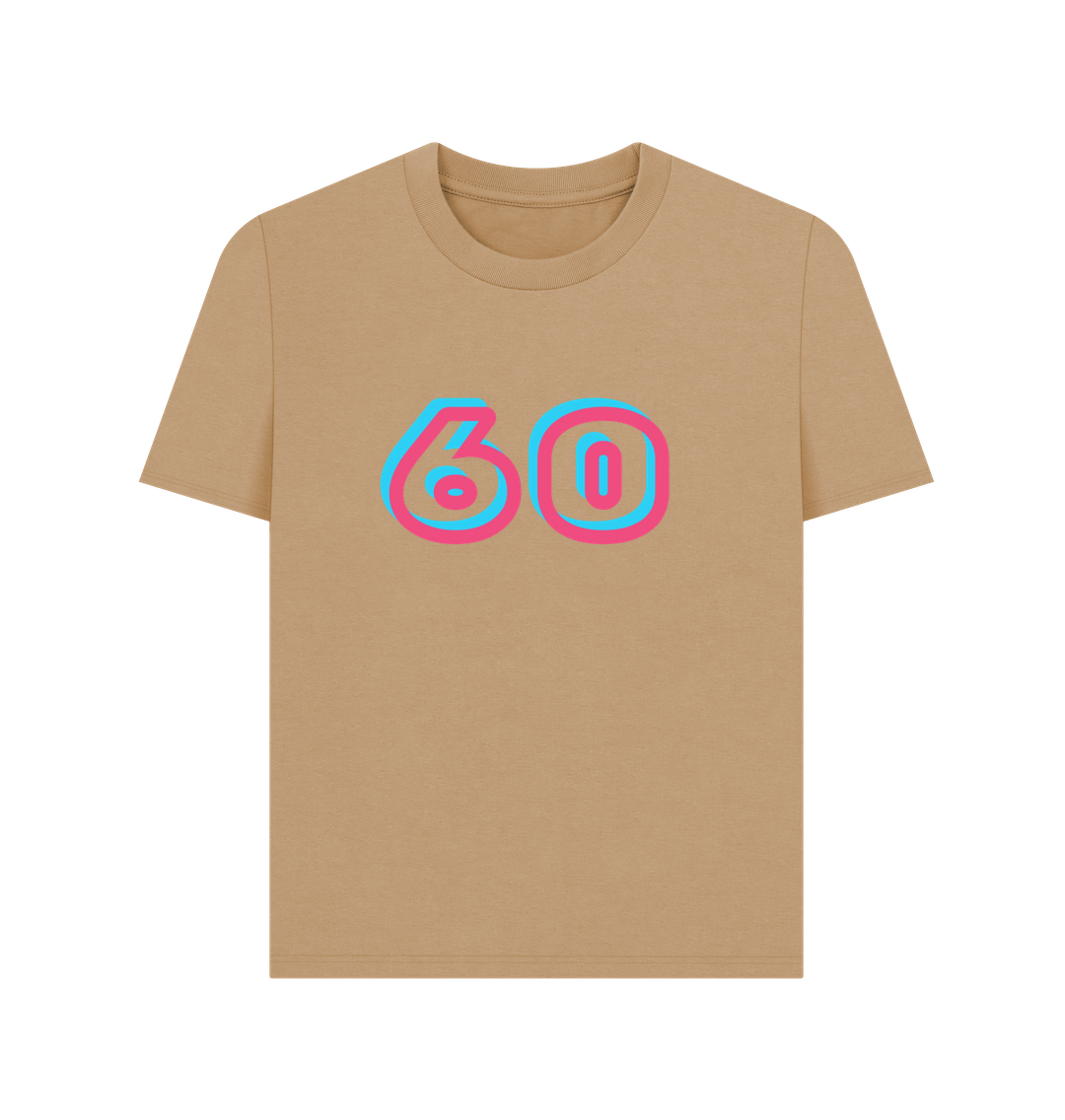 Sand Organic Cotton Women's 60th T-Shirt