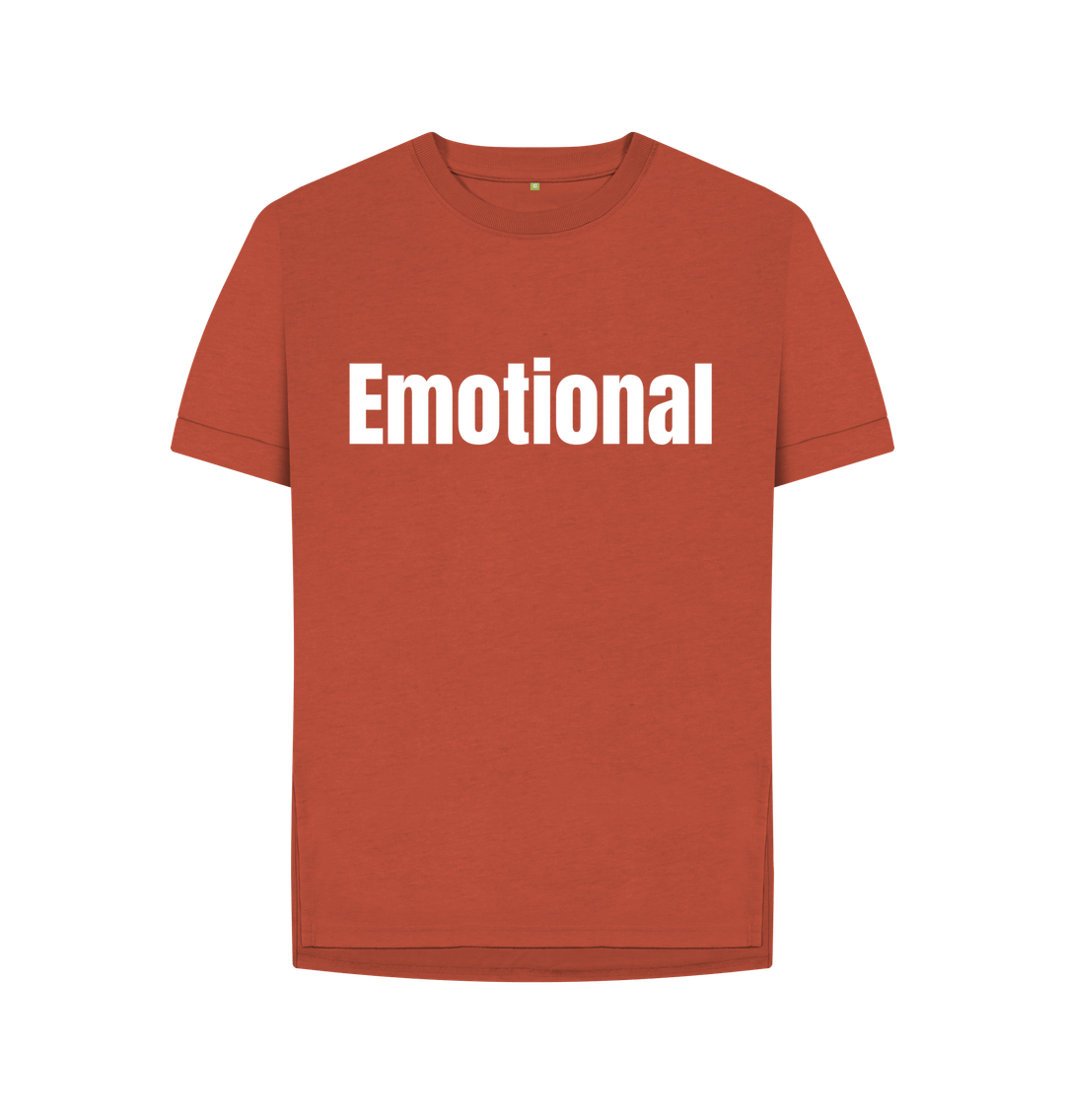 Rust Organic Cotton Woman's Emotional T-Shirt