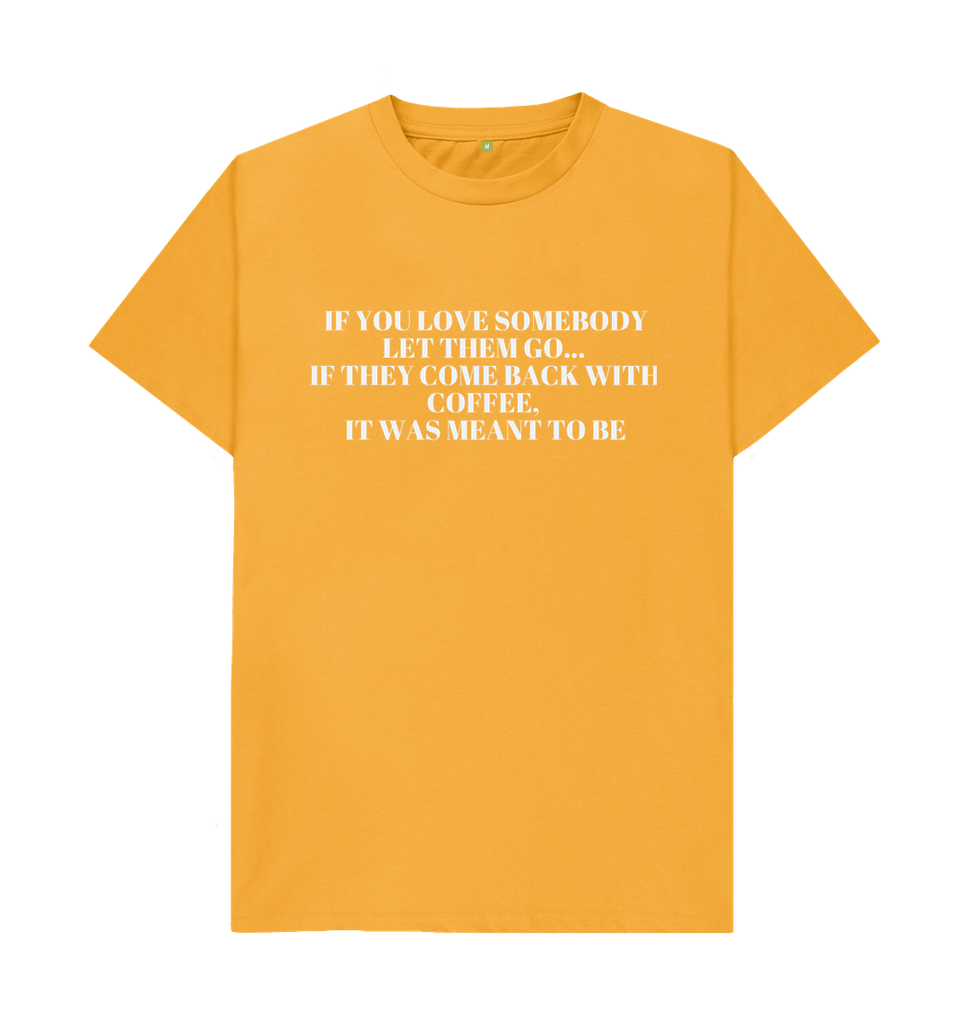 Mustard Organic Cotton Men's T-shirt Coffee