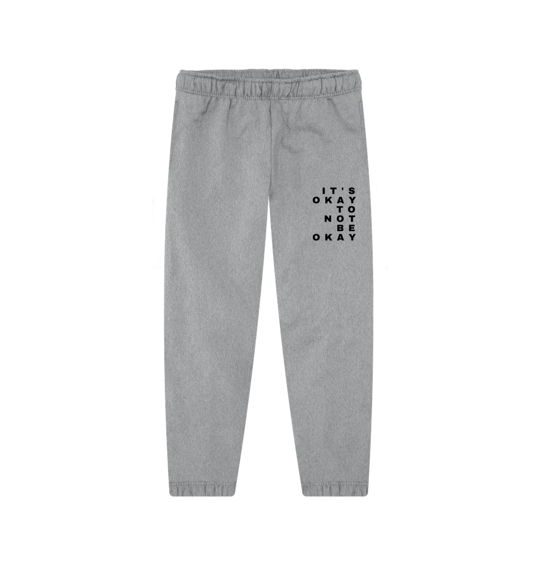 Athletic Grey Printed Womens Joggers Front