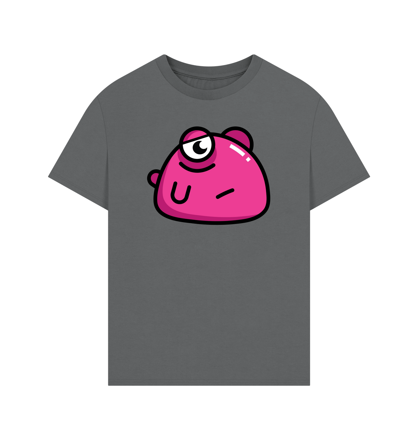 Slate Grey Printed T-shirt Front