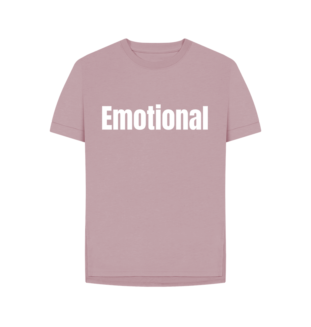 Mauve Organic Cotton Woman's Emotional T-Shirt