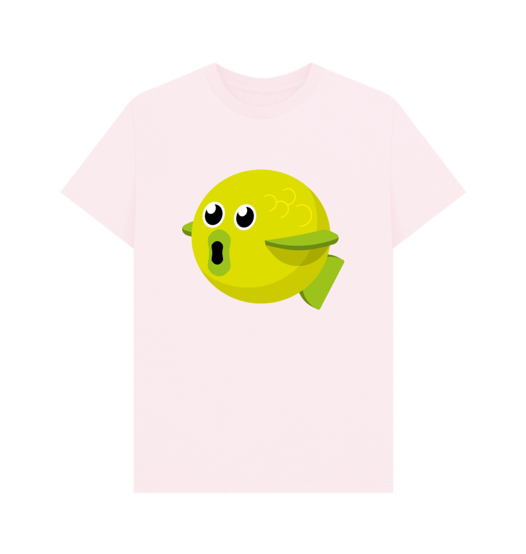 Pink Organic Cotton Men's Fish T-Shirt