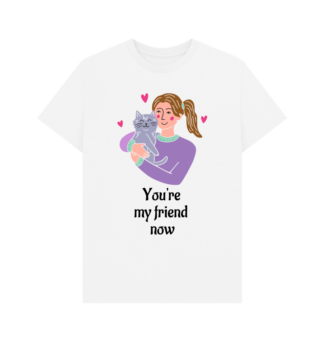 White Printed T-shirt Front