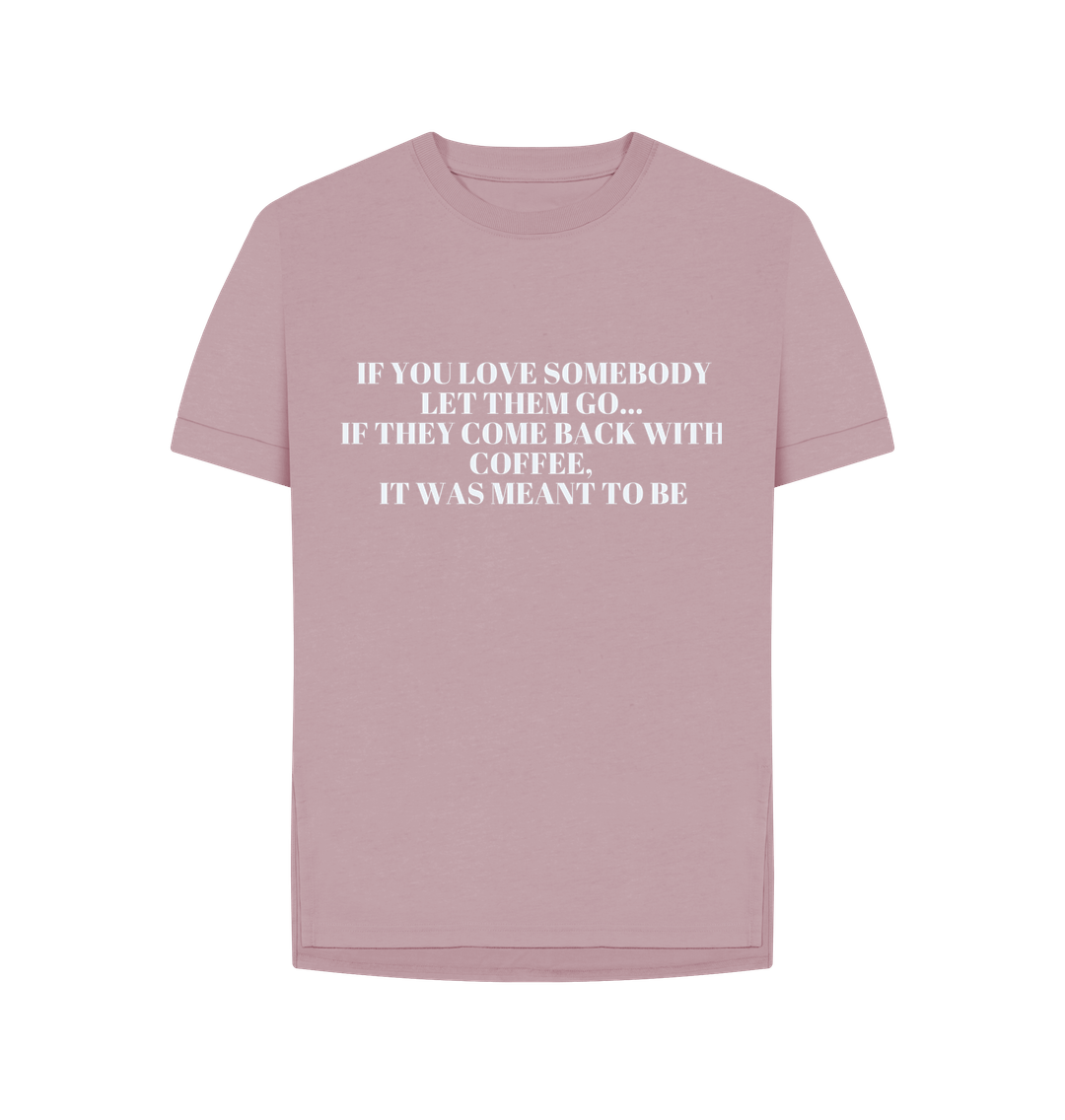 Mauve Organic Cotton Woman's T-Shirt Coffee