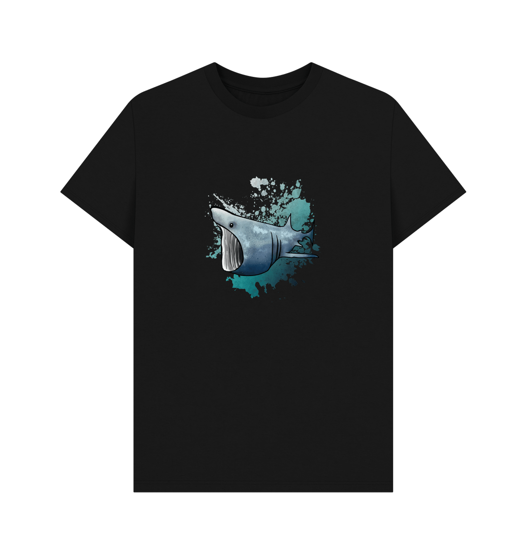 Black Basking Shark Men's Organic Cotton T-Shirt