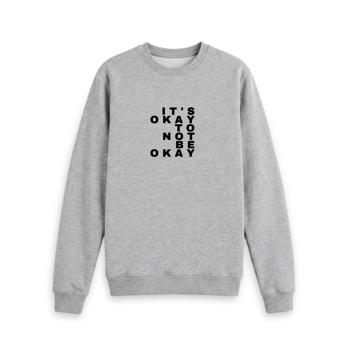 Light Heather Printed Sweater Front