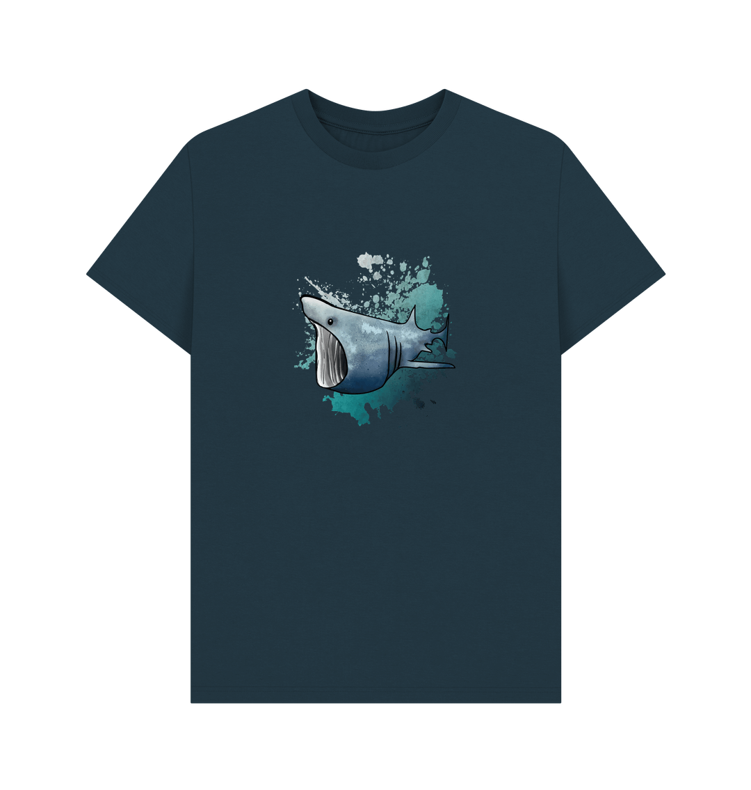 Denim Blue Basking Shark Men's Organic Cotton T-Shirt