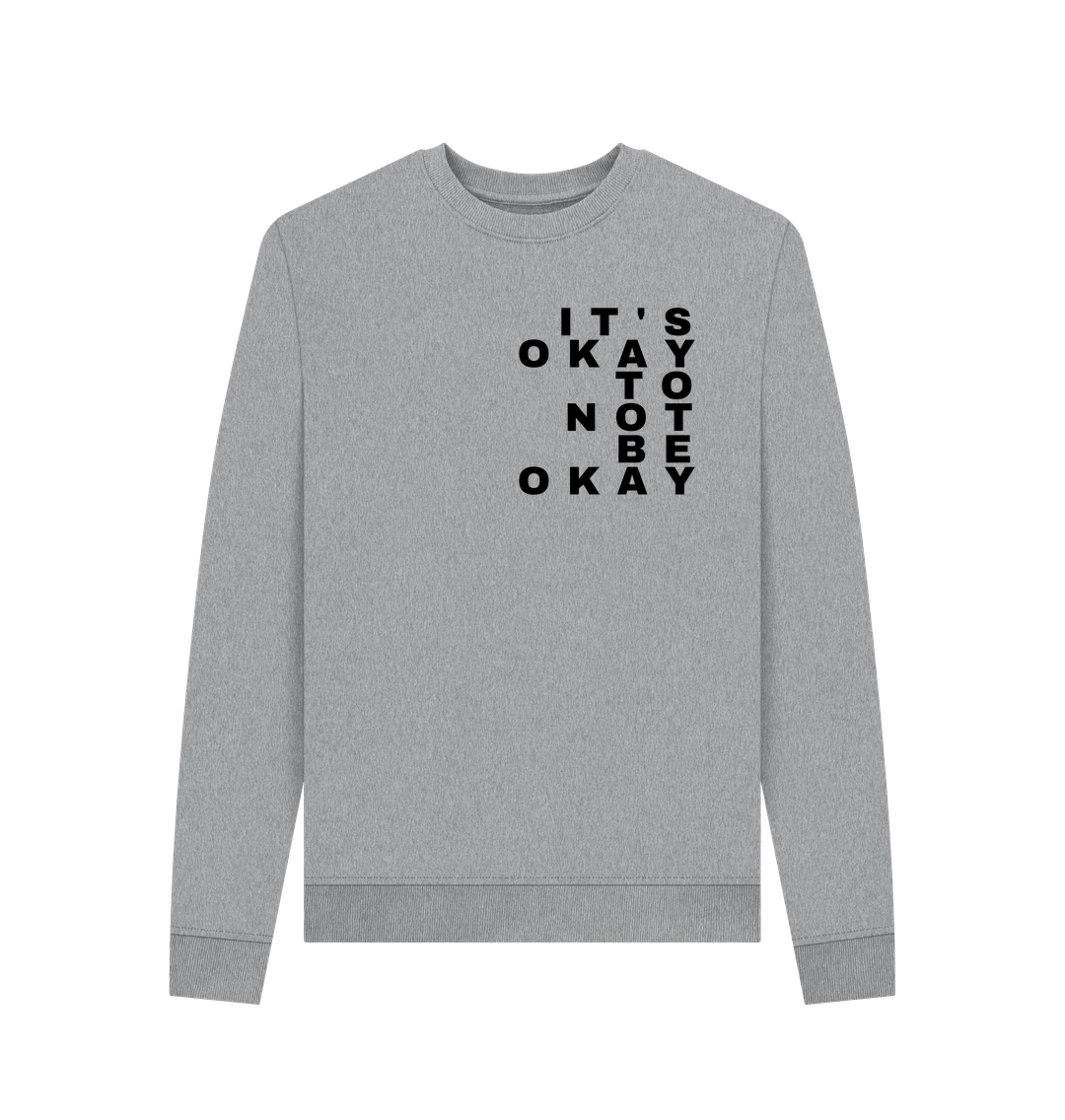 Light Heather Printed Sweater Front