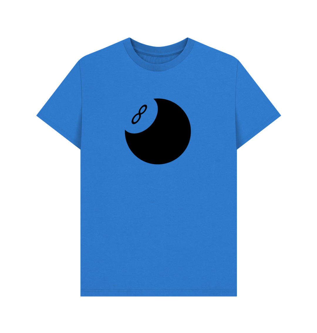 Bright Blue 8 Ball Organic Cotton Men's T-Shirt
