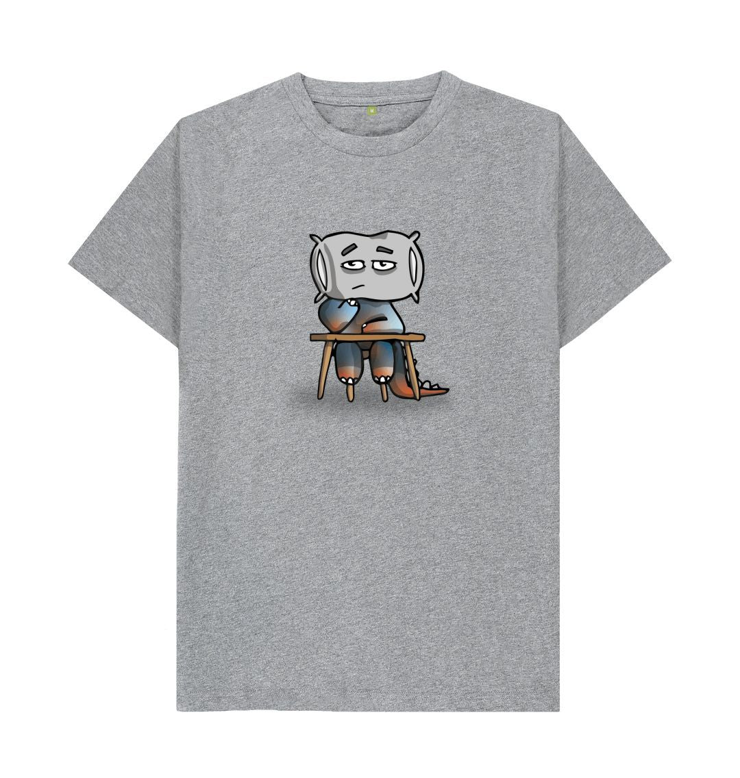 Athletic Grey I'm Bored That's Okay Men's Mental Health Emotion T-Shirt Organic Cotton No Text