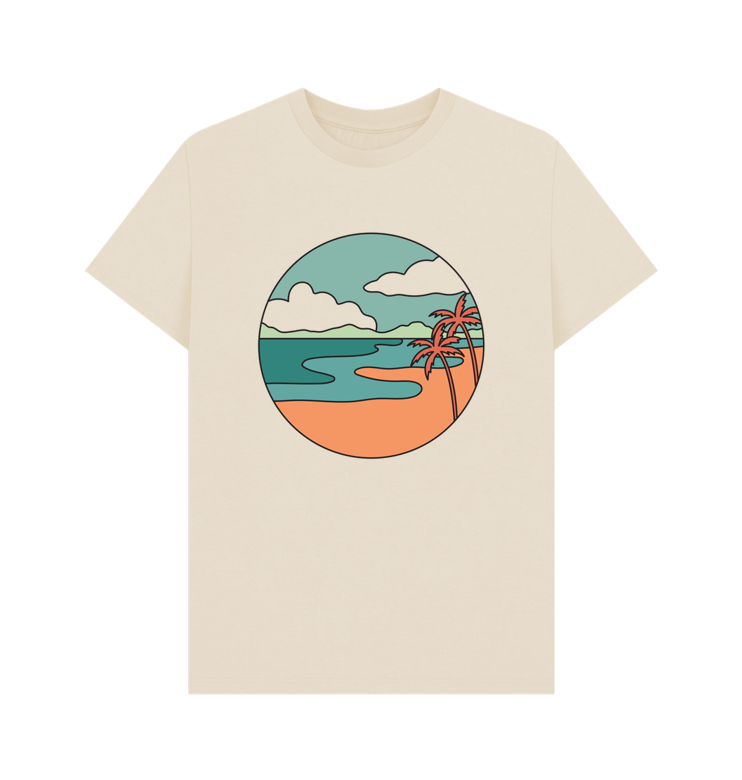 Oat Organic Cotton Men's Beach T-Shirt
