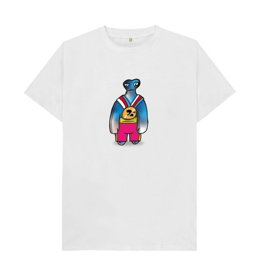 White I'm Disappointed That's Okay Men's Mental Health Emotion T-Shirt Organic Cotton No Text