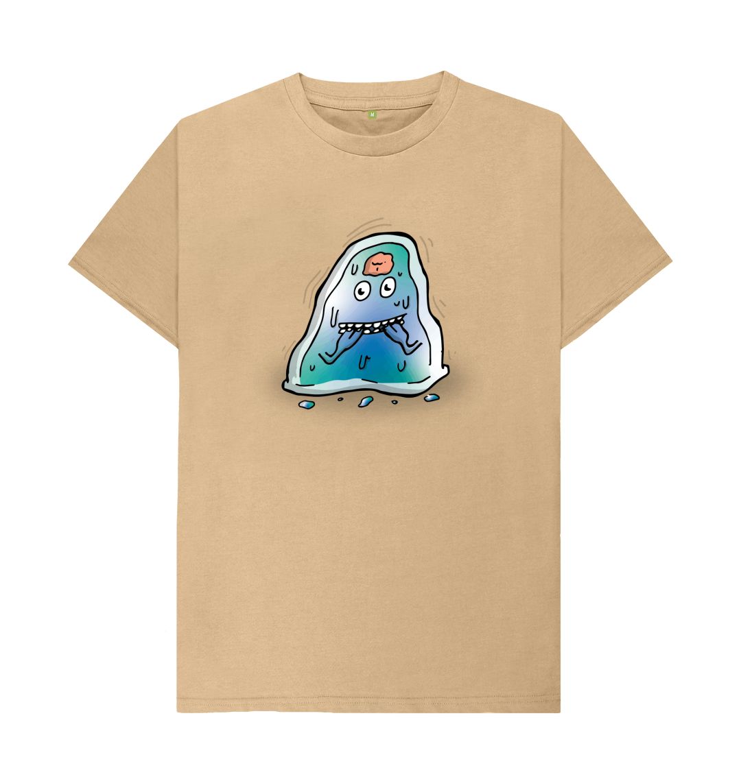 Sand I'm Nervous That's Okay Men's Mental Health Emotion T-Shirt Organic Cotton No Text