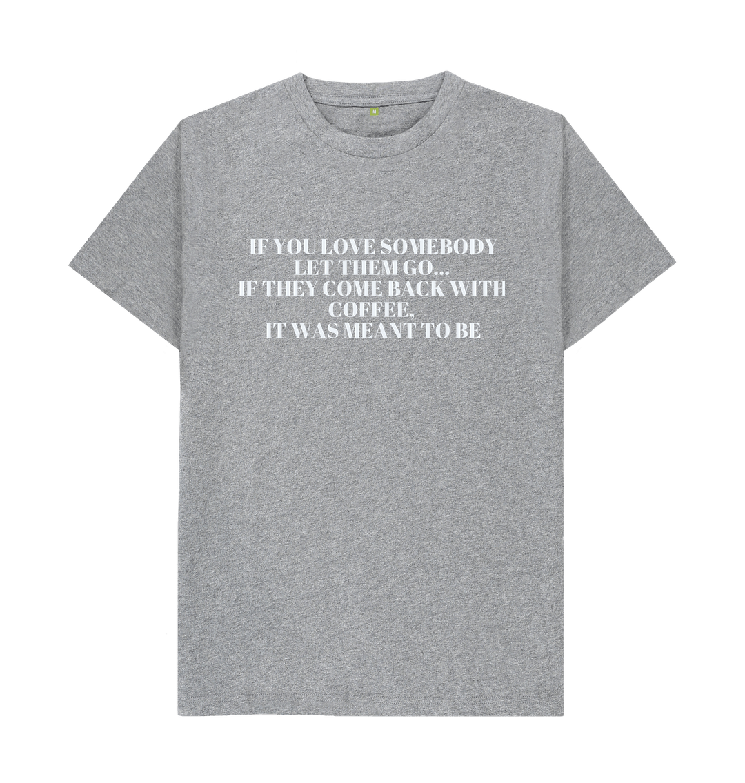 Athletic Grey Organic Cotton Men's T-shirt Coffee