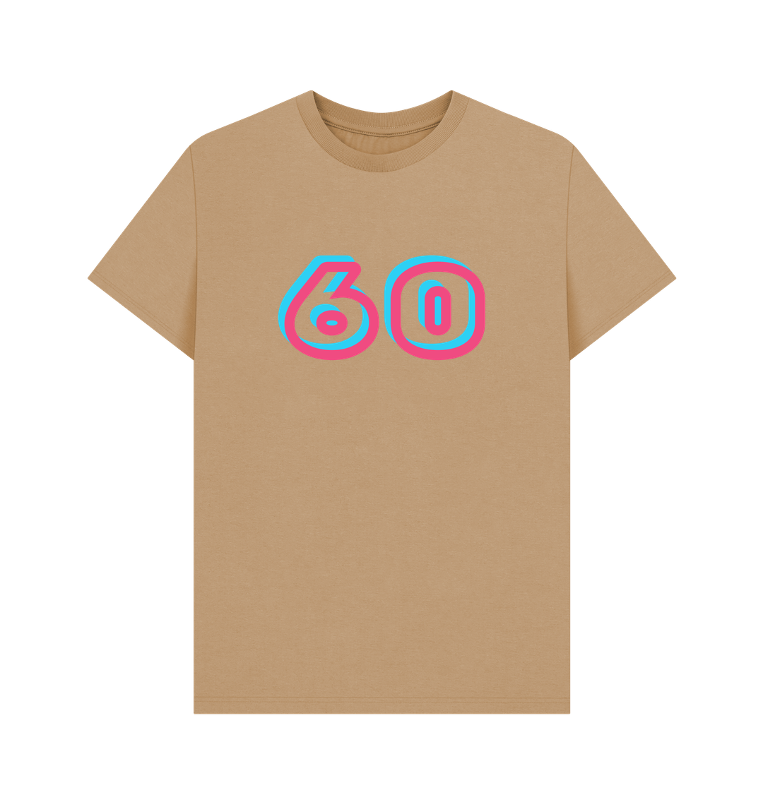 Sand Men's Organic Cotton T Shirts 60th birthday