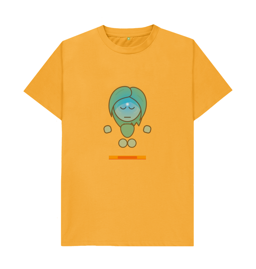 Mustard Organic Cotton Mental Health Yogi Yoga Teacher Men's T-shirt