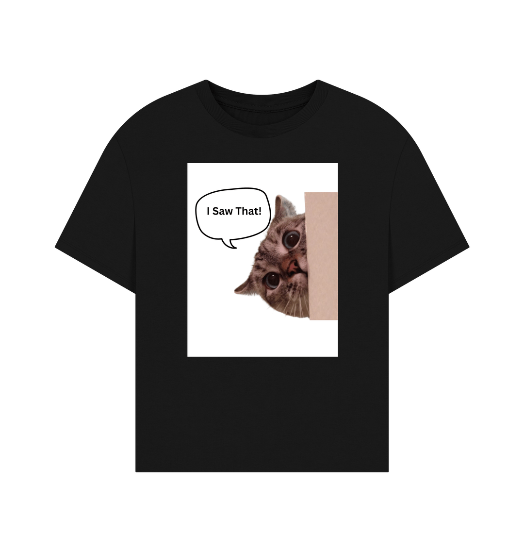 Black Printed T-shirt Front