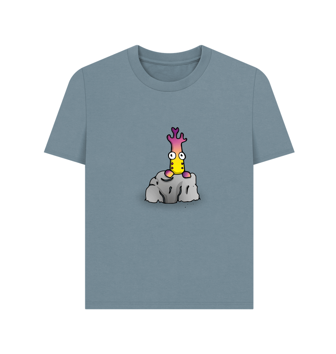 Stone Blue That's Shy Mental Health Tee Women's Organic Cotton