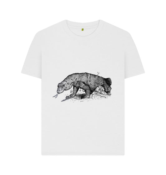 White Komodo Dragon Woman's T-Shirt