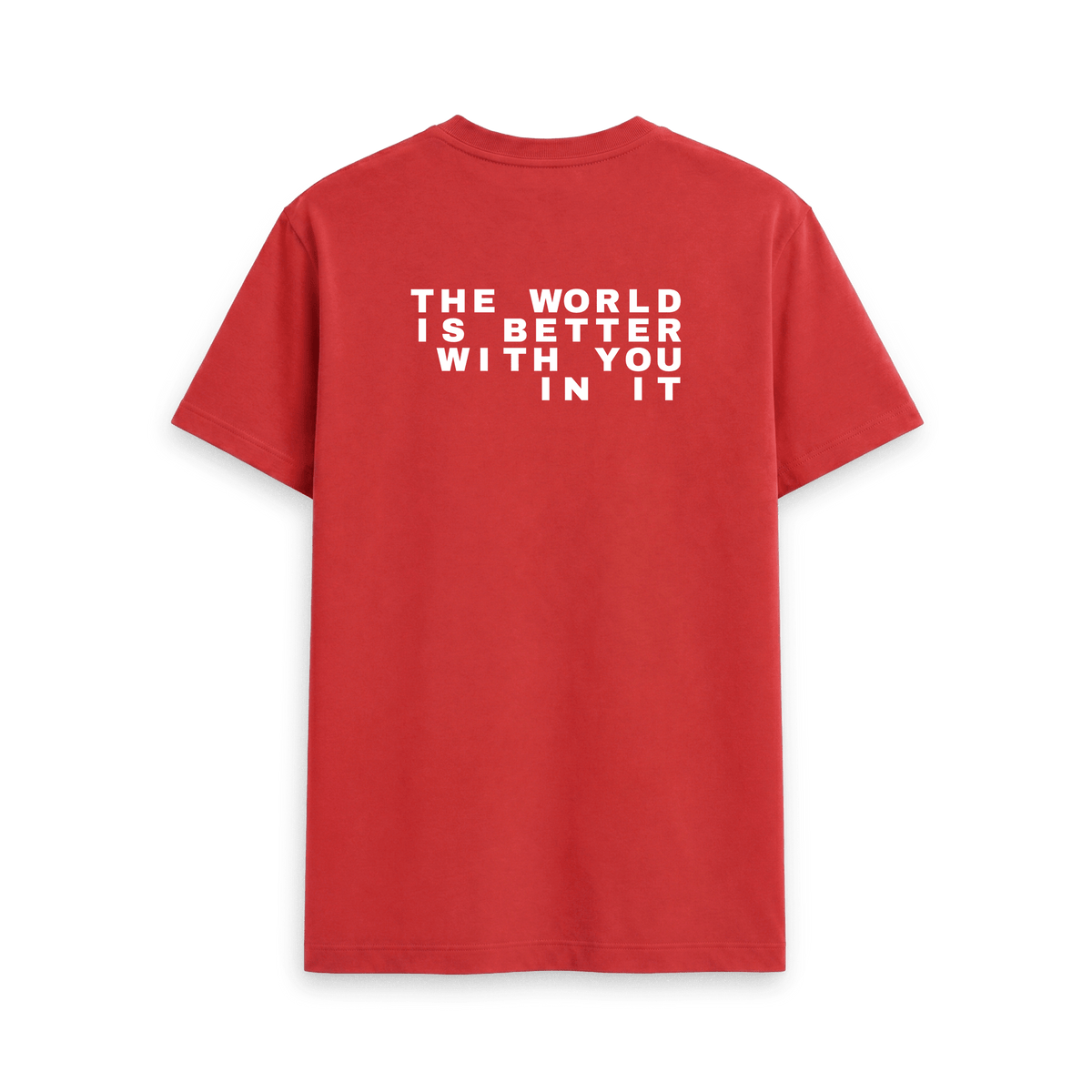 Red Printed T-shirt Back