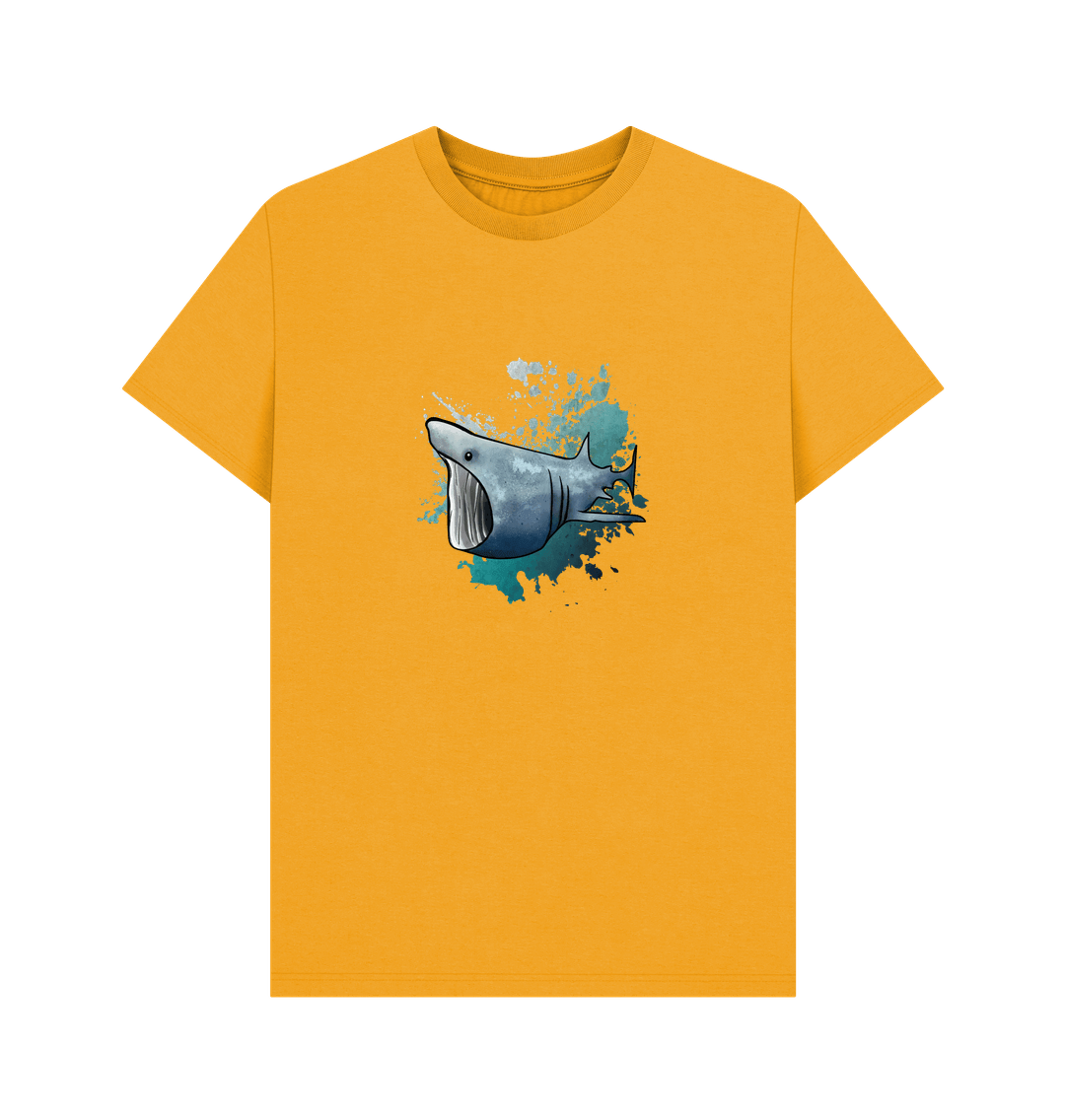 Mustard Basking Shark Men's Organic Cotton T-Shirt