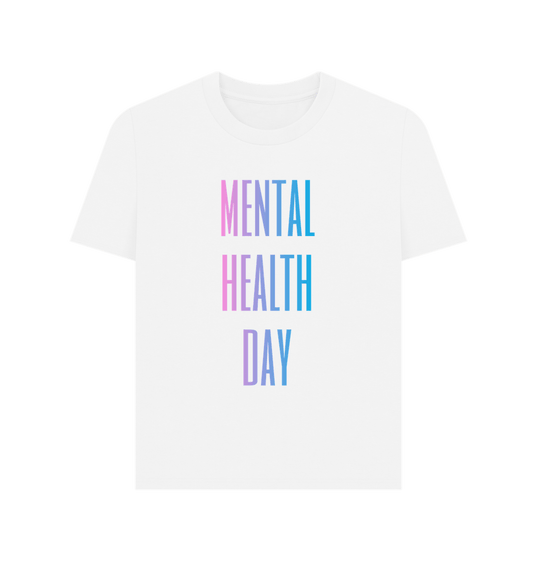 White Mental Health Day Clothing Women's Organic Cotton T-Shirt