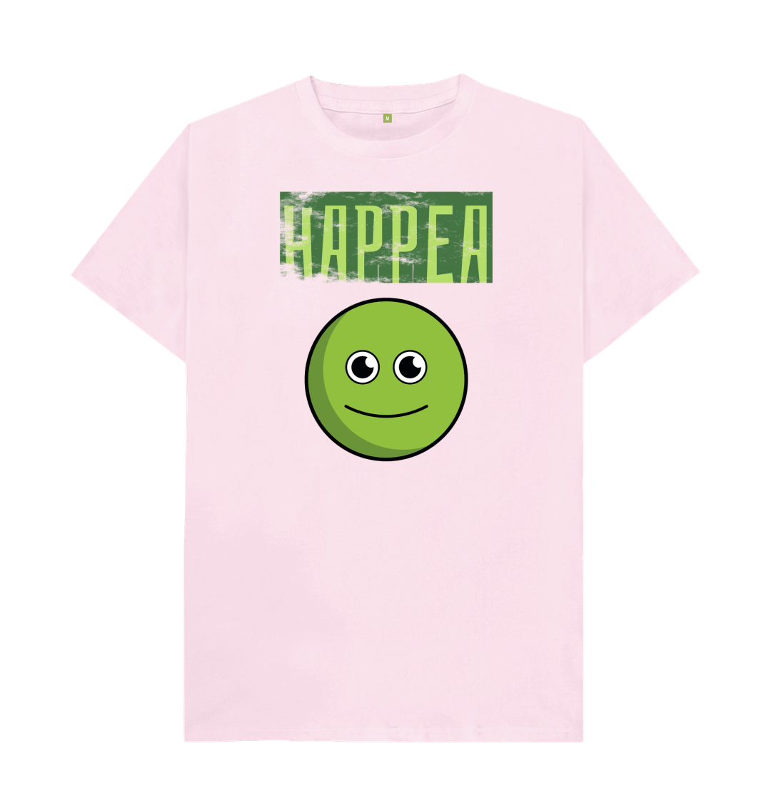 Pink Organic Cotton Happea Mental Health Men's T-Shirt