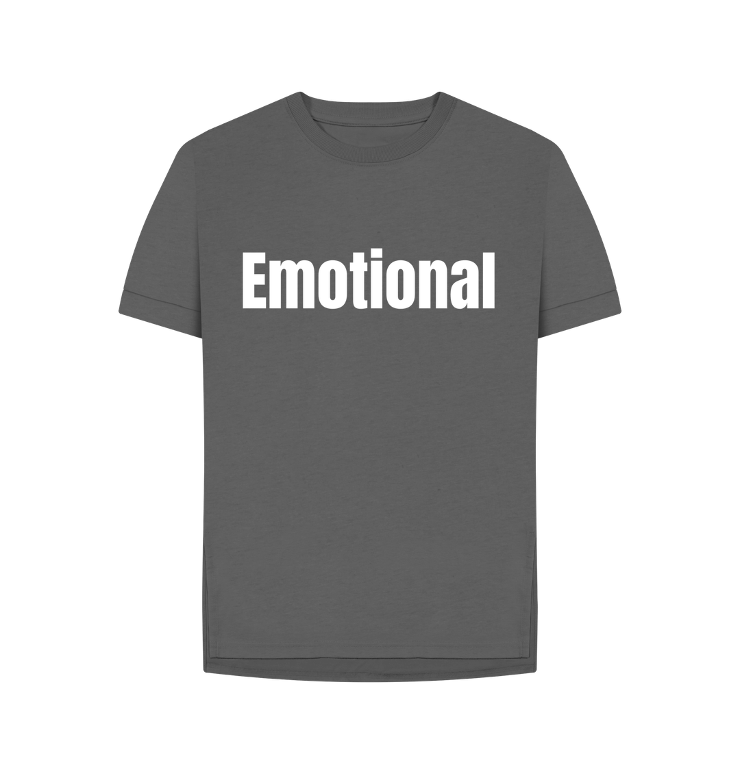 Slate Grey Organic Cotton Woman's Emotional T-Shirt