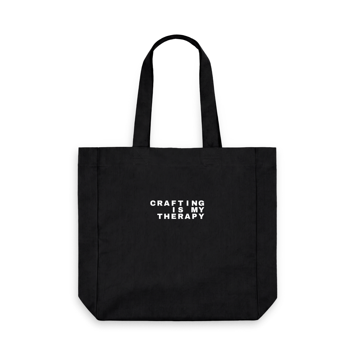 Black Printed Bag Front