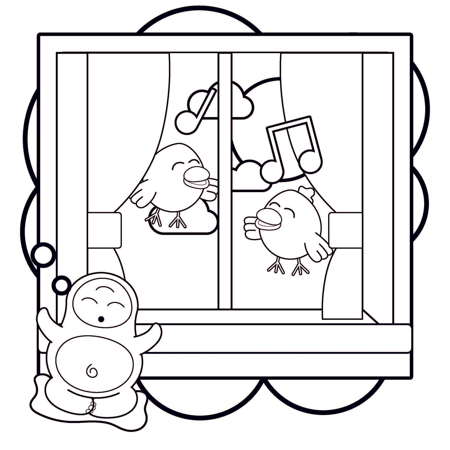 That's Calm Children's Guided Meditation Colouring Sheets Digital Download
