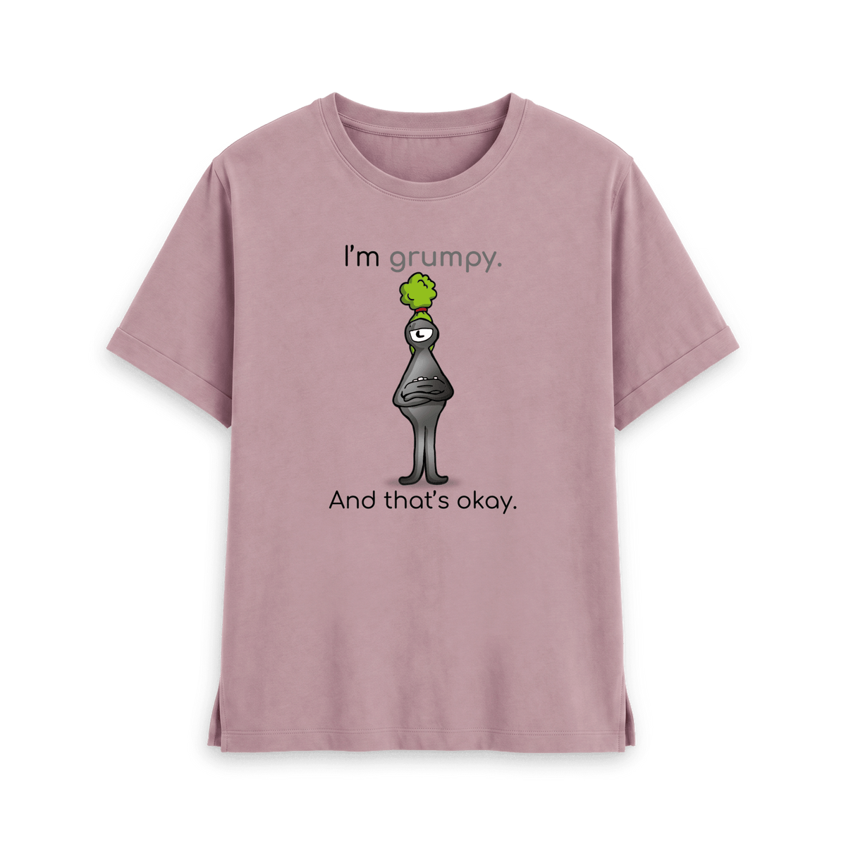 Mauve Printed T-shirt Front