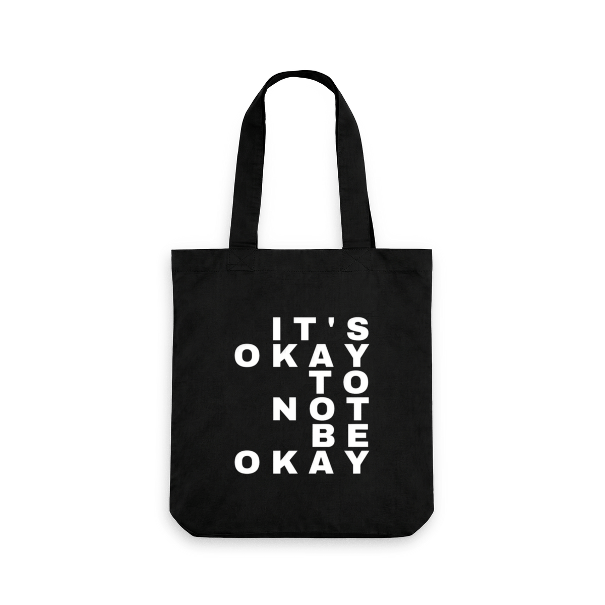 Black Printed Bag Front