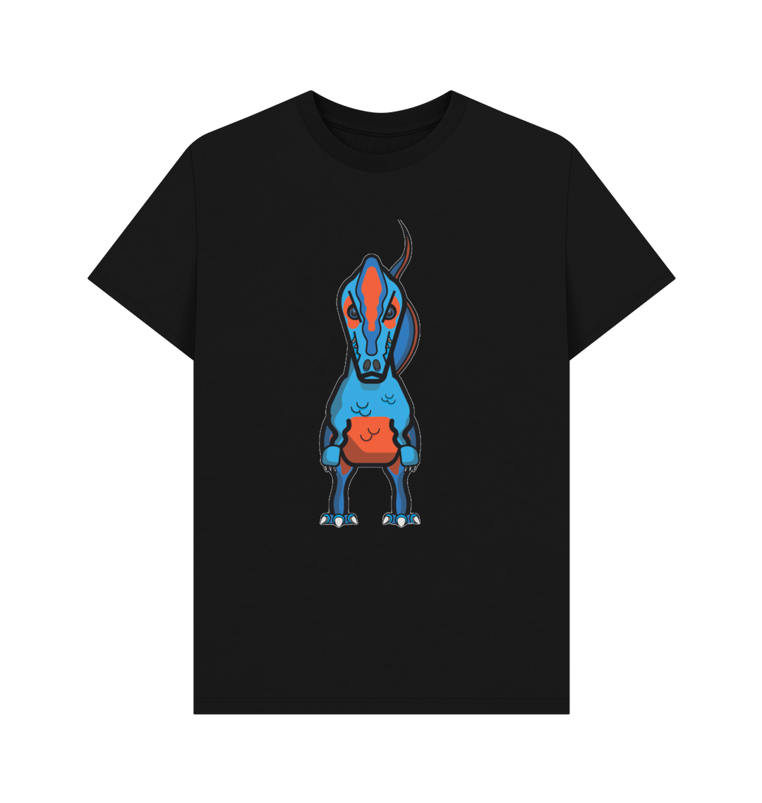 Black Printed T-shirt Front