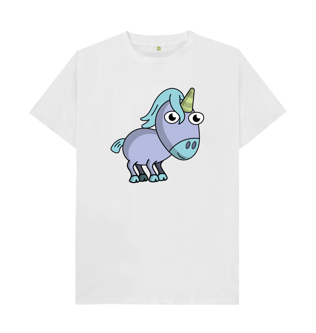 White Unicorn Organic Cotton Men's T-shirt