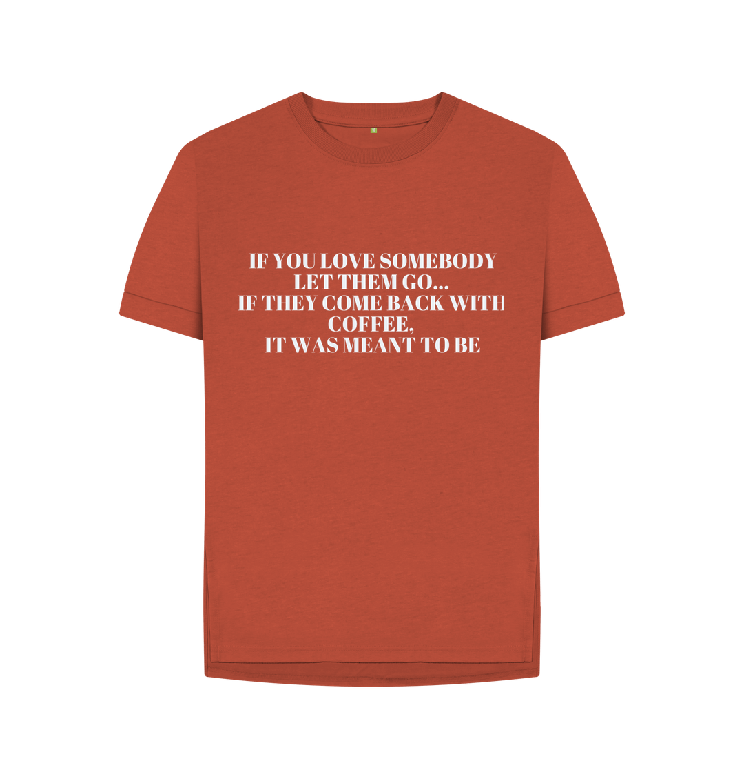 Rust Organic Cotton Woman's T-Shirt Coffee