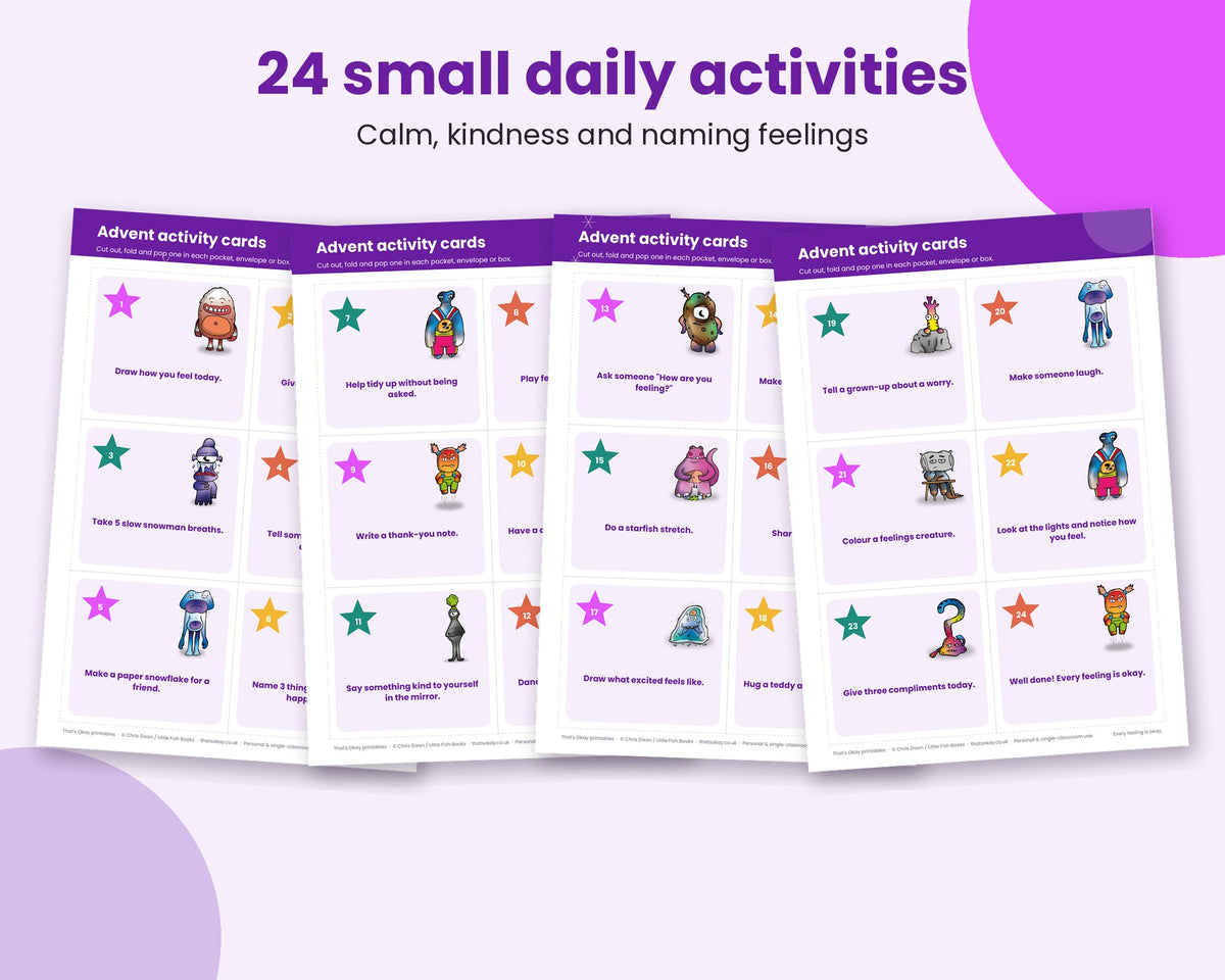 Feelings Advent Calendar (Printable PDF Download)