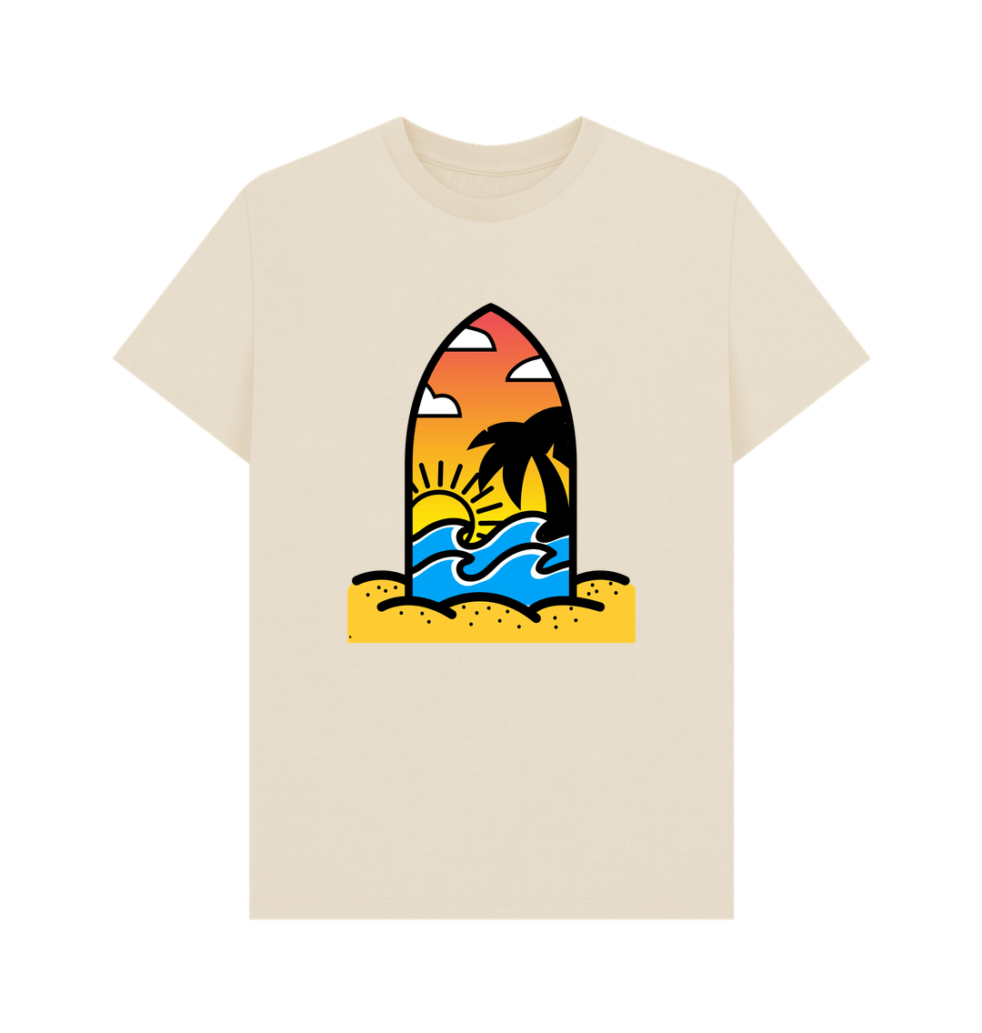 Oat Organic Cotton Men's Beach Surf T-Shirt