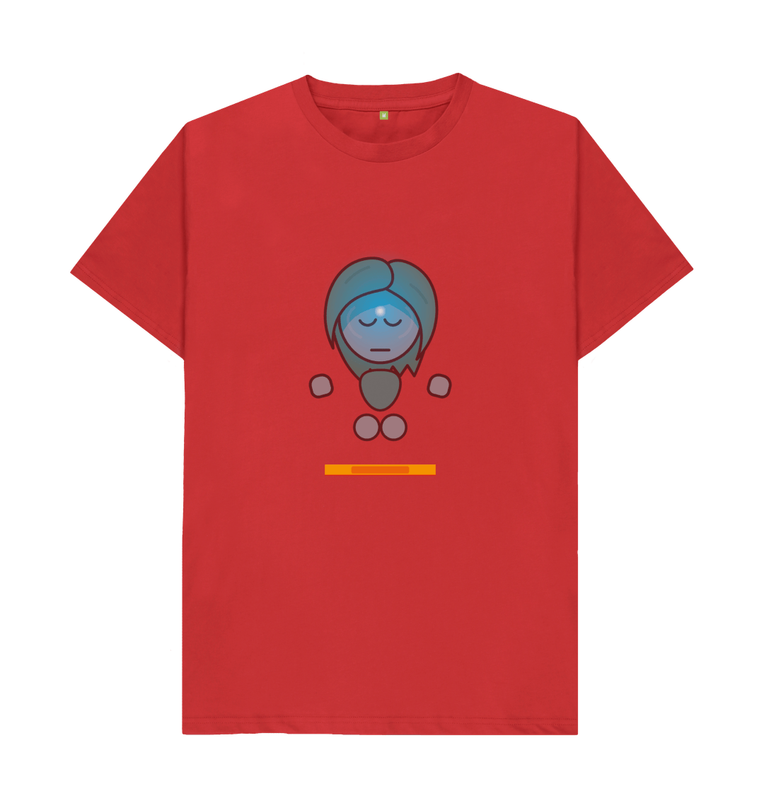 Red Organic Cotton Mental Health Yogi Yoga Teacher Men's T-shirt