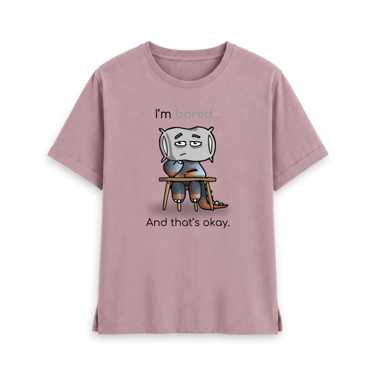Mauve Printed T-shirt Front